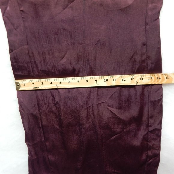 Midi Sleeveless Dress Size S Kendall & Kylie Womens Body Con Burgundy - Picture 5 of 11